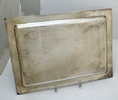 Lot 406 - A pair of (probably) Spanish metalwares trays