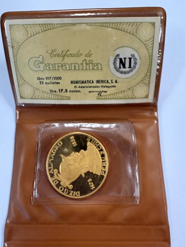 Lot 327 - A Numismatica Iberica ‘Diego De Almagro’ commemorative medallion