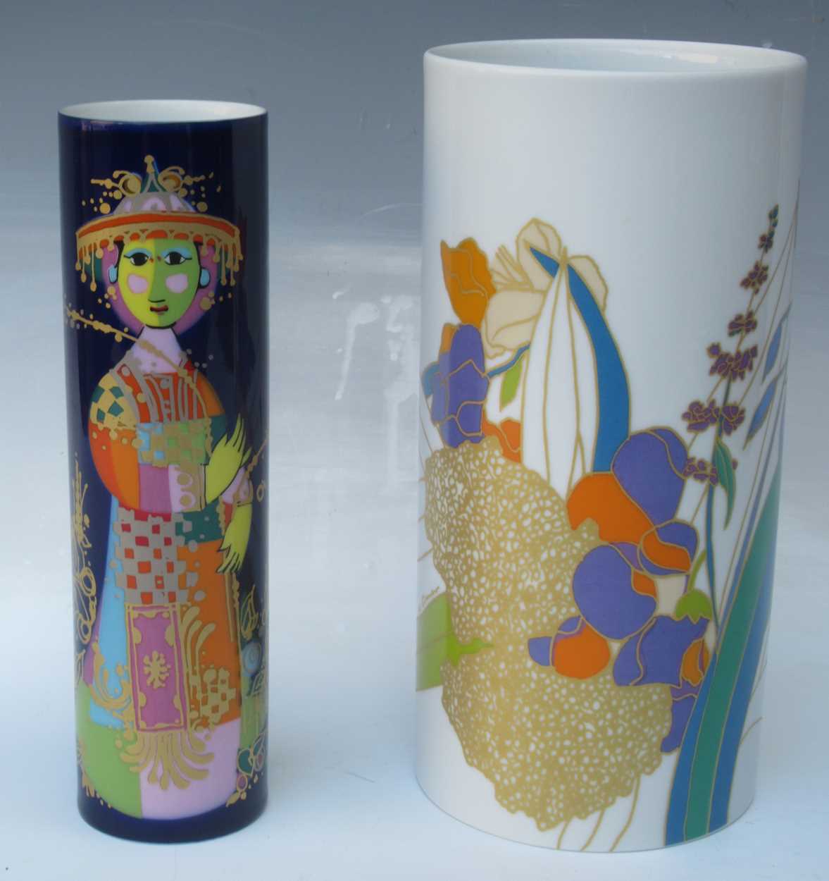 Lot 24 - Two 20th century Rosenthal vases - one...