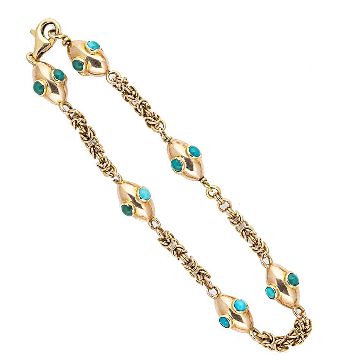 Lot 29 - A turquoise bracelet