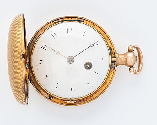 Lot 217 - Patmore, London - An early 19th century 18ct gold hunter pocket watch