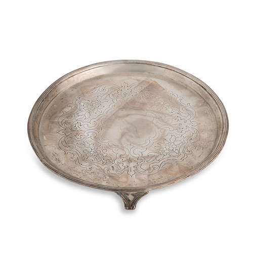 Lot 434 - A George III 18th century silver salver