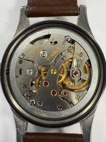 Lot 234 - Eterna - A rare steel 'WWW Dirty Dozen' military issue wristwatch
