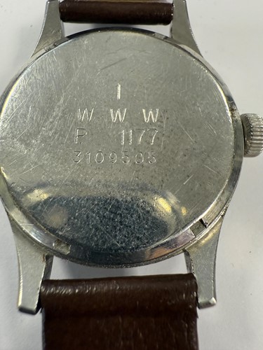 Lot 234 - Eterna - A rare steel 'WWW Dirty Dozen' military issue wristwatch