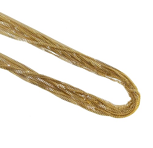 Lot 181 - A long multi-strand necklace