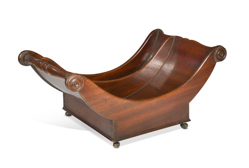 Lot 415 - A George III mahogany cheese coaster