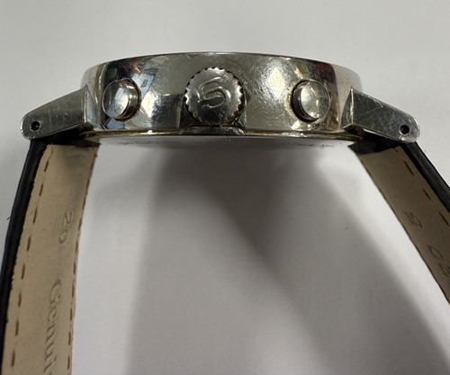 Lot 245 - Georg Jensen - A steel 'Koppel' chronograph wristwatch
