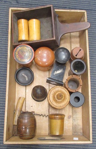 Lot 155 - A collection of mainly 19th century treen to...
