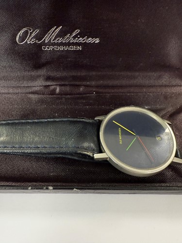 Lot 244 - Ole Mathiesen, Copenhagen - A steel wristwatch