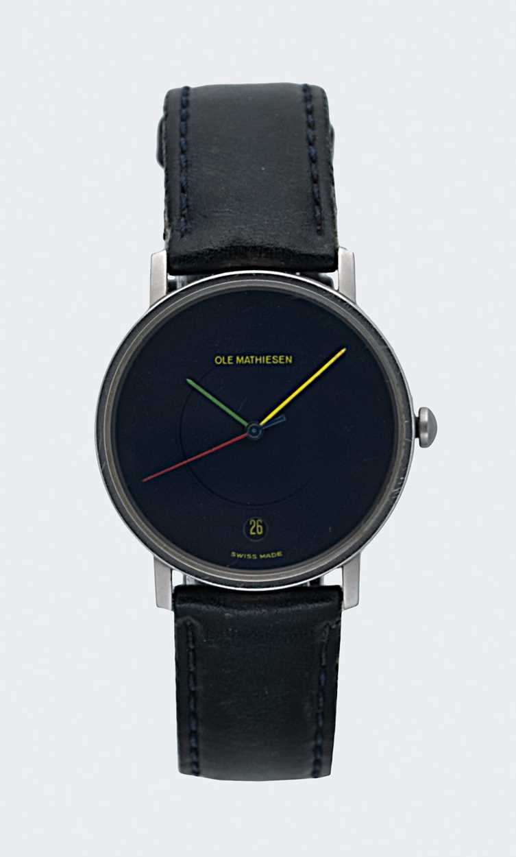 Lot 244 - Ole Mathiesen, Copenhagen - A steel wristwatch