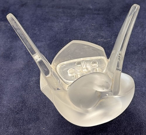 Lot 8 - Sylvie, a Lalique frosted glass vase, circa 1980s