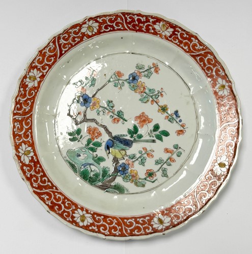 Lot 13 - A set of seven Chinese famille verte plates, Kangxi Emperor (1662-1722)
