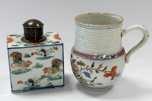 Lot 23 - A Chinese famille verte porcelain tea cannister, Kangxi Emperor, circa 1700