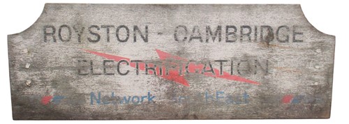 Lot 239 - East Anglian Railway interest - a painted wood...