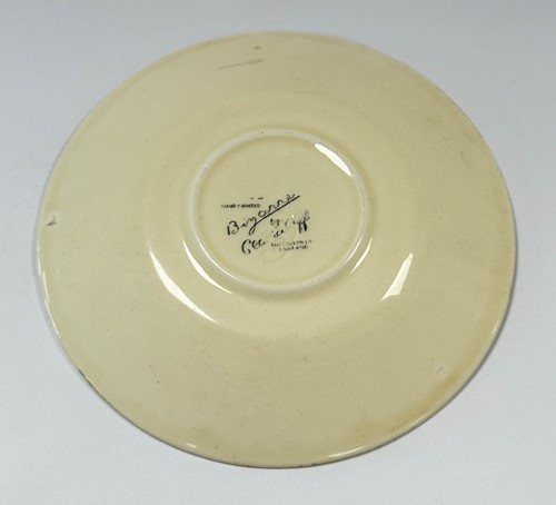 Lot 28 - Clarice Cliff Bizarre, a pair of 'Pastel Melon' conical cups and saucers