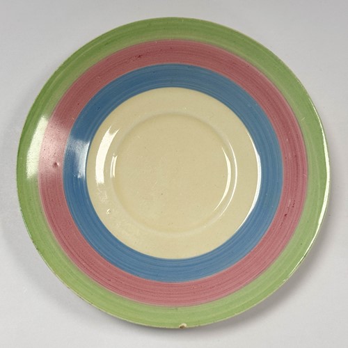Lot 28 - Clarice Cliff Bizarre, a pair of 'Pastel Melon' conical cups and saucers