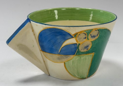 Lot 28 - Clarice Cliff Bizarre, a pair of 'Pastel Melon' conical cups and saucers