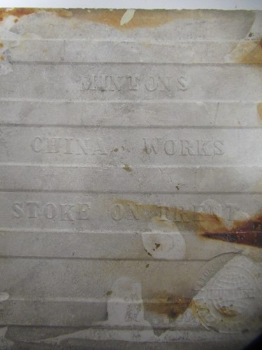 Lot 121 - Twelve Mintons tiles, printed with...