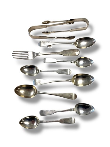 Lot 355 - A collection of Newcastle marked flatware...