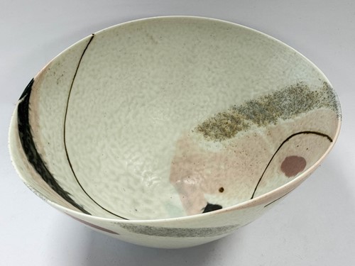 Lot 57 - Attributed to Jack Doherty, a oval porcelain bowl