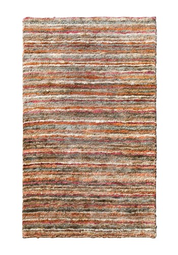 Lot 279 - A contemporary hand-knotted striped wool rug