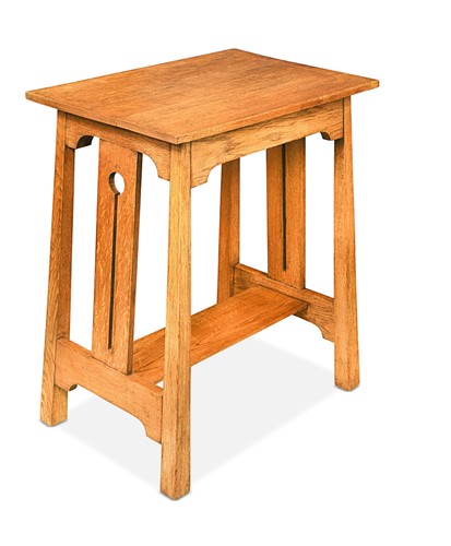 Lot 185 - Attributed to Liberty & Co, an Arts and Crafts quarter-sawn pale oak occasional table