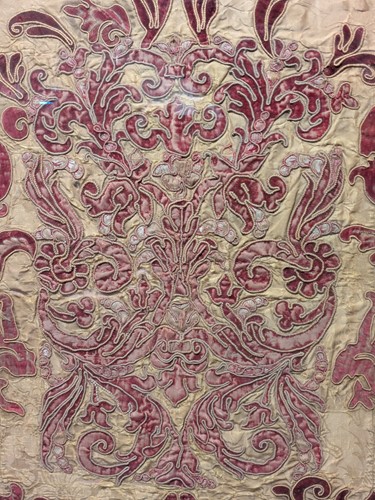 Lot 282 - A 19th century large framed textile embroidery...