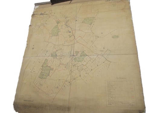 Lot 146 - Linen backed estate plans: Castle Thorpe...