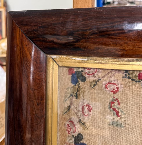 Lot 512 - A large Victorian needlework sampler, dated 1850