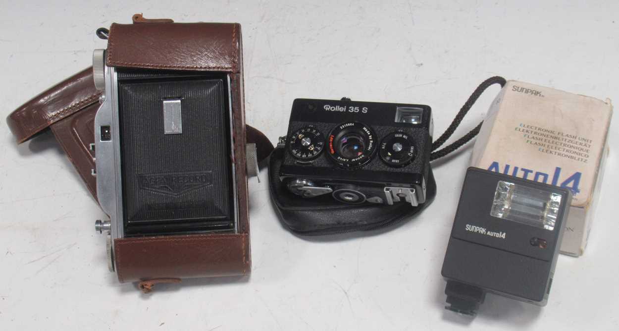 Lot 151 - A Rollei 35 S compact camera, with soft case;...
