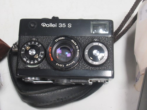 Lot 151 - A Rollei 35 S compact camera, with soft case;...