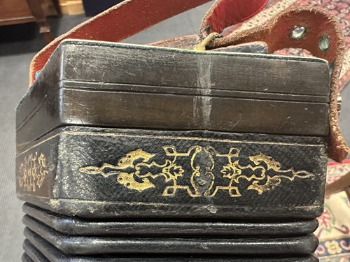 Lot 586 - Pollitt's of Oldham, a 32-button Peerless Anglo concertina