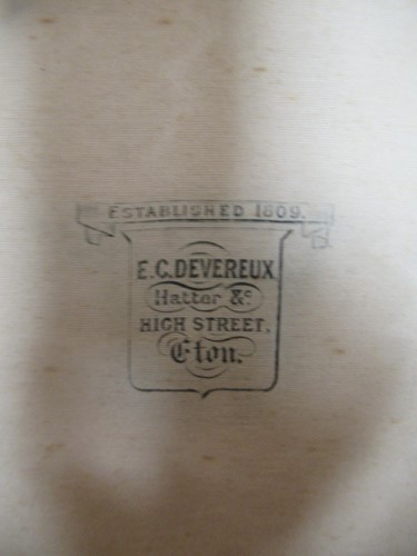 Lot 97 - Lock and Co grey top hat, in white card Lock &...