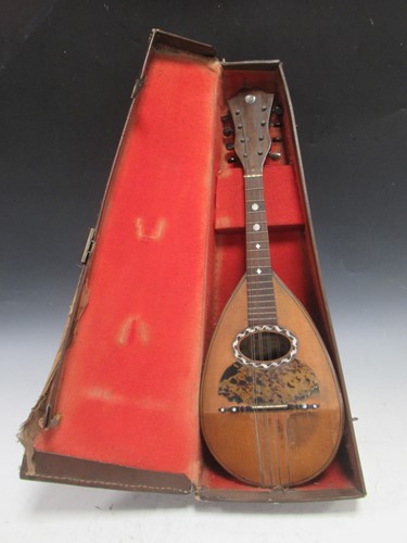 Lot 261 - A cased mandolin by H. Globo
