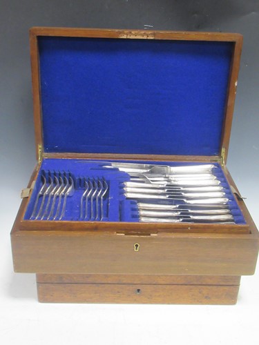 Lot 368 - Two cased of EPNS canteens of cutlery