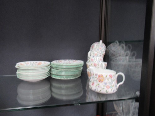 Lot 114 - A Minton Haddon Hall pattern tea service for...