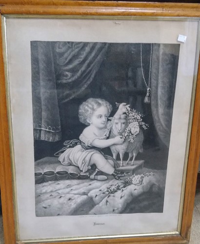Lot 293 - A pair of maple framed Victorian advertising...
