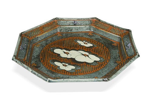 Lot 51 - David Frith (1943-) for Brookhouse Pottery, an octagonal dish form
