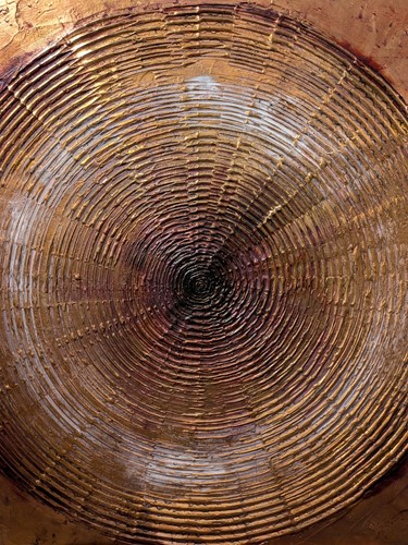 Lot 480 - Contemporary School Radiating Circle oil on...