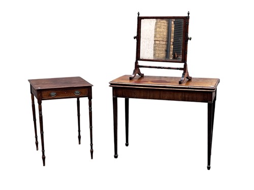 Lot 746 - A late Regency mahogany lamp table with single...