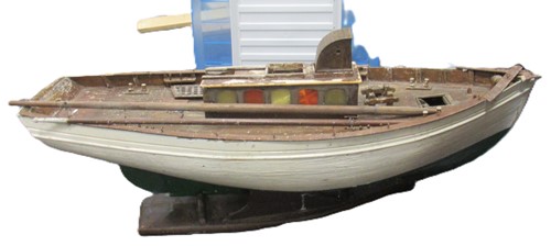 Lot 134 - A green and white painted mid 20th century...