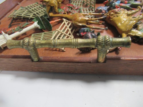 Lot 154 - Painted lead zoo animals by Britains and Hill...