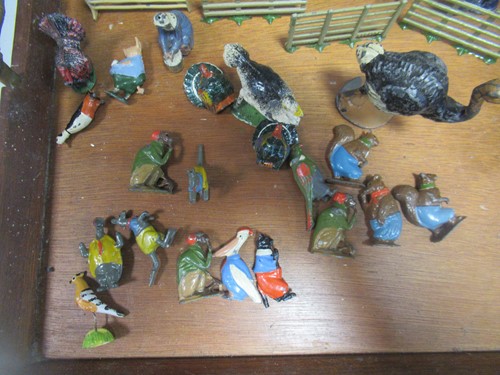 Lot 154 - Painted lead zoo animals by Britains and Hill...