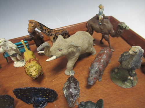 Lot 154 - Painted lead zoo animals by Britains and Hill...