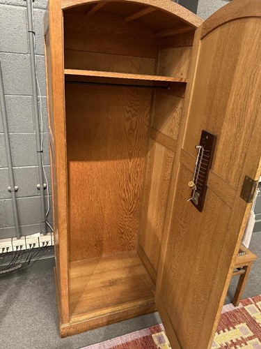 Lot 199 - A Heal's limed oak single wardrobe, circa 1925