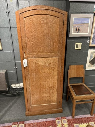 Lot 199 - A Heal's limed oak single wardrobe, circa 1925