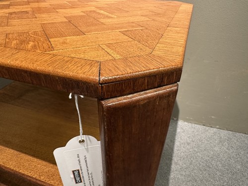 Lot 209 - An Art Deco pale oak book table in the manner of Heal's, circa 1930