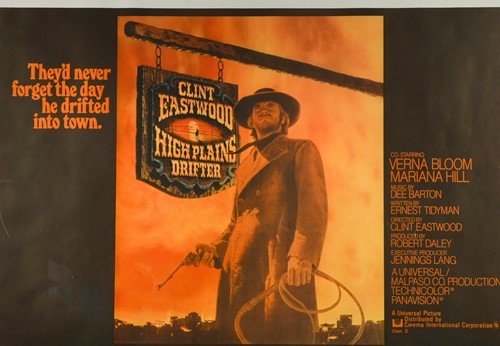 Lot 127 - A High Plains Drifter quad poster, 1973