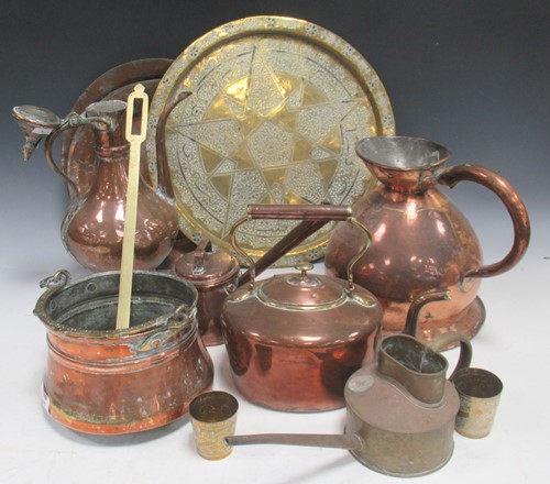 Lot 108 - A quantity of various copper wares to include...