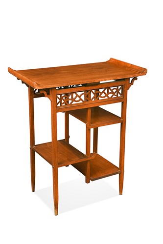 Lot 176 - An Aesthetic Movement walnut occasional table in the manner of E.W. Godwin